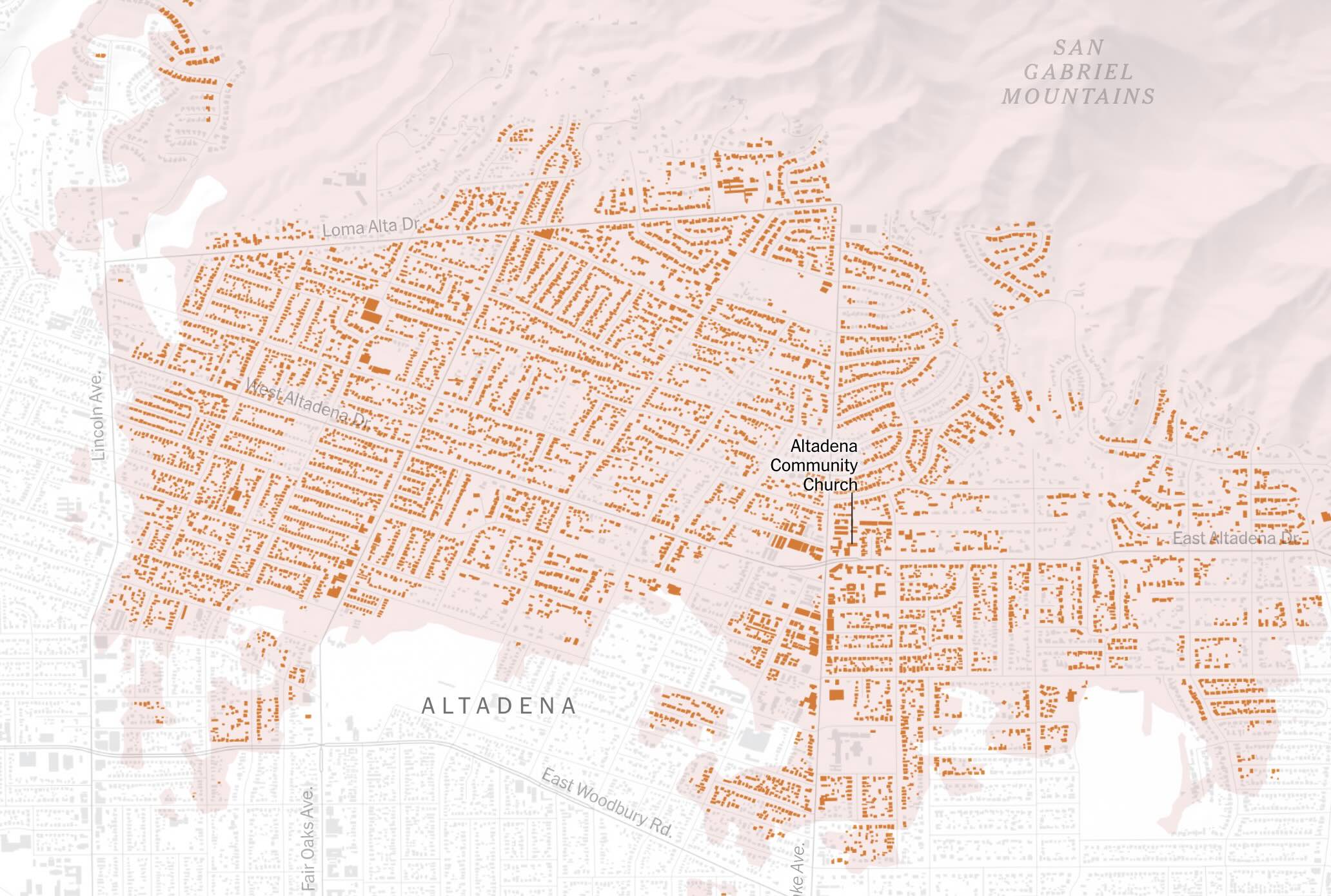 Mapping the Damage in Altadena and Pacific Palisades