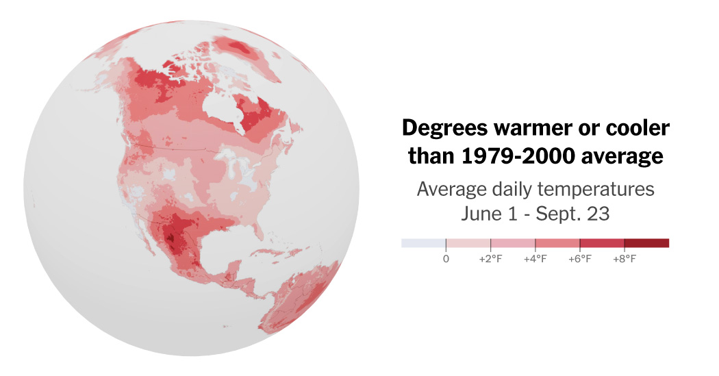 Where This Summer Was Relentlessly Hot